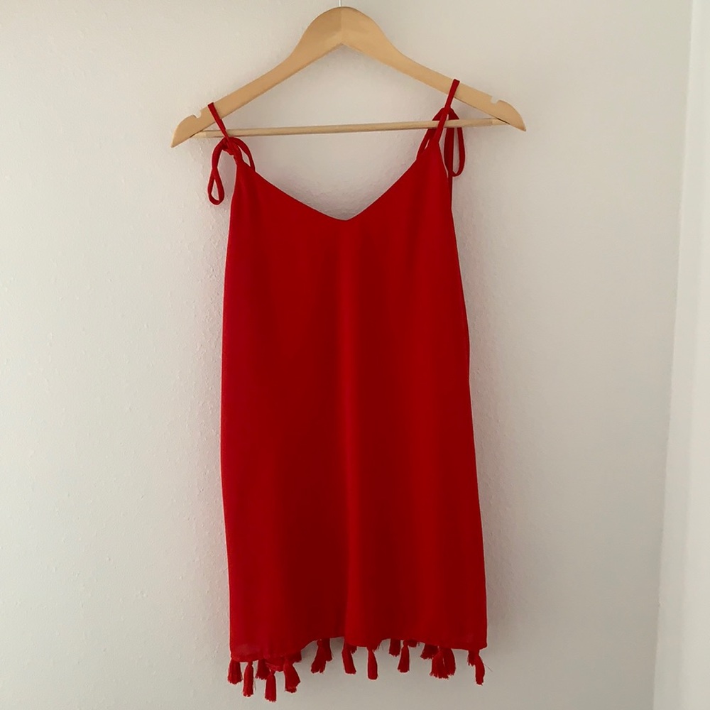 Show me Your Mumu Tassel Shift Dress